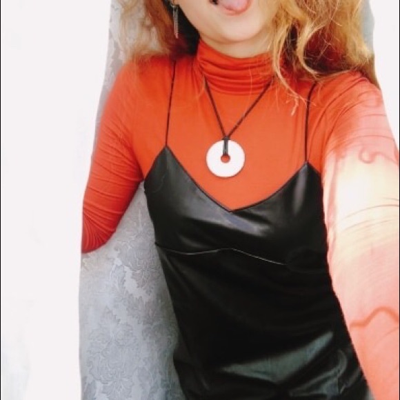 Women PU Leather Mini Dress - Picture 4 of 8